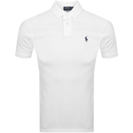 Ralph Lauren Custom Slim Fit Polo T Shirt White | Mainline Menswear us